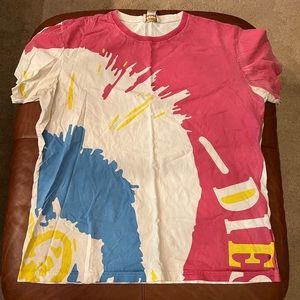 XL Diesel ⛽️ Tye-Dye ❤️🤍💙💛 T-Shirt